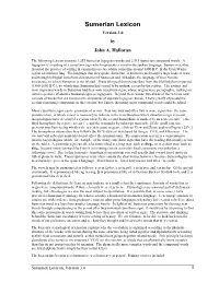 Sumerian Lexicon, Version 3.0 1 A