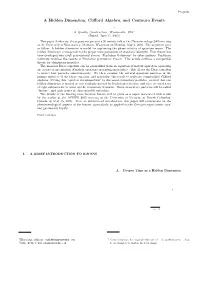 A Hidden Dimension, Clifford Algebra, and Centauro Events