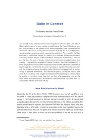 Dada in Context