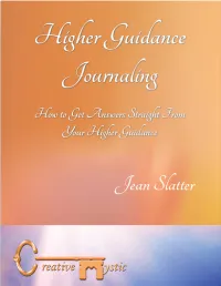 Higher Guidance Journaling Level I Introduction 2