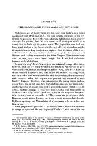 THE SECOND and THIRD WARS AGAINST ROME Mithridates