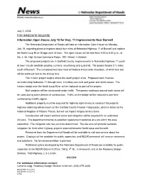 Information Open House July 18 for Hwy. 11 Improvements Near Burwell