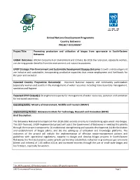 Project Document PAD Re Submission