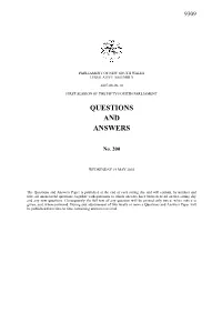 Questions & Answers Paper No