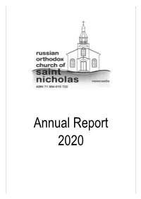 Annual Report 2020 Annual Report 2020