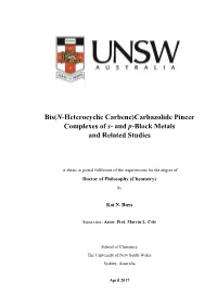 Bis(N-Heterocyclic Carbene)Carbazolide Pincer Complexes of S- and P-Block Metals and Related Studies