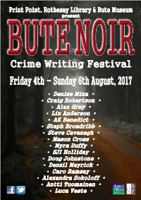 Bute Noir 2017 Programme
