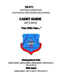 Cadet Guide 2017-2018