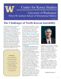 Center for Korea Studies University of Washington Henry M