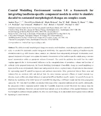 Coastal Modelling Environment Version