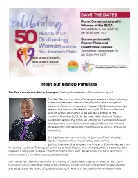 Meet Our Bishop Panelists