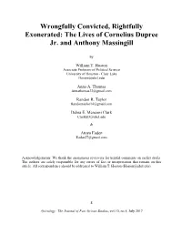 The Lives of Cornelius Dupree Jr. and Anthony Massingill