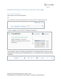 Wikipedia Workshop: Learn How to Edit and Create Pages