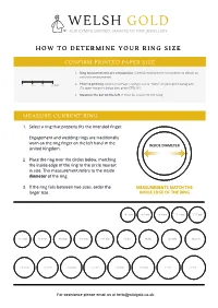 How to Determine Your Ring Size