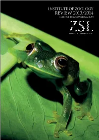 Institute of Zoology: Annual Review 2013