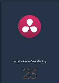 Introduction to Color Grading 23 Introduction to Color Grading