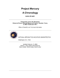 Project Mercury a Chronology