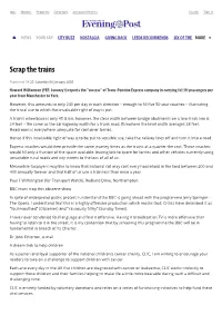 Scrap the Trains