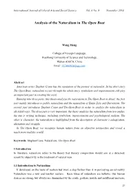 Analysis of the Naturalism in the Open Boat