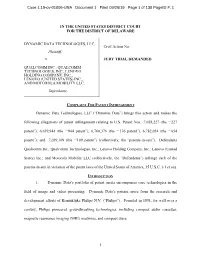 Case 1:19-Cv-01806-UNA Document 1 Filed 09/26/19 Page 1 of 138 Pageid #: 1