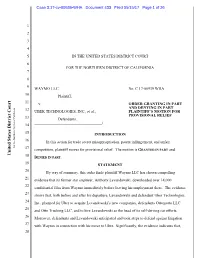 Case 3:17-Cv-00939-WHA Document 433 Filed 05/15/17 Page 1 of 26