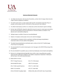 Inclement Weather Protocols
