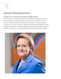 Interview: Elliot Bostwick Davis