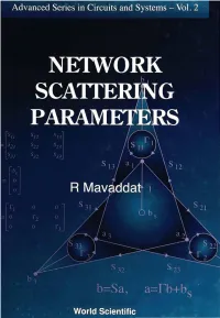 Network Scatter^G Parameters