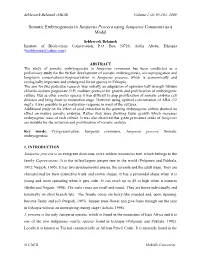Somatic Embryogenesis in Juniperus Procera Using Juniperus Communis As a Model