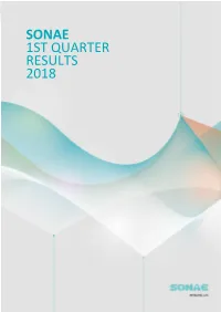 Sonae 1St Quarter Results 2018