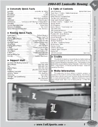 2004-05 Rowing Media Guide.Pmd