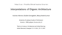 Interpretations of Organic Architecture