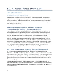 SEC Accommodation Procedures- 508 Friendly Edition
