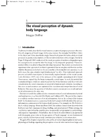 The Visual Perception of Dynamic Body Language Maggie Shiffrar