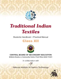 Traditional Indian Textiles Students Handbook + Practical Manual Class XII