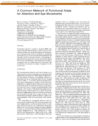 A Common Network of Functional Areas for Attention and Eye Movements
