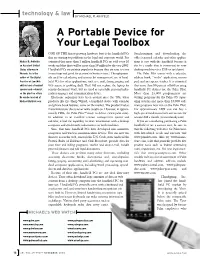 A Portable Device for Your Legal Toolbox