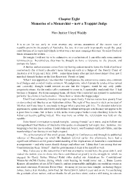Chapter Eight Memories of a Monarchist – Now a Trappist Judge