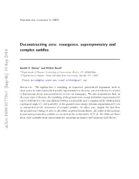 Deconstructing Zero: Resurgence, Supersymmetry and Complex Saddles