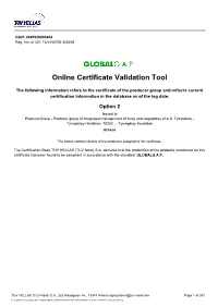 Online Certificate Validation Tool