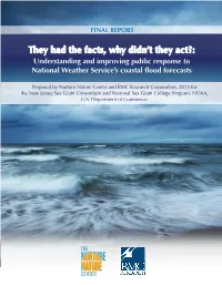 Understanding and Improving Public Response to National Weather Service’S Coastal Flood Forecasts