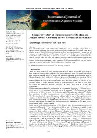 Comparative Study of Ichthyofaunal Diversity of Sip and Jamner Rivers