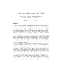 Control in an Information Rich World