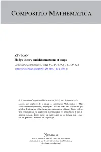 Hodge Theory and Deformations of Maps Compositio Mathematica, Tome 97, No 3 (1995), P