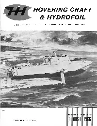 Hovering Craft & Hydrofoil Magazine August 1966 Volume 5 Number 11