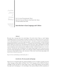 Introduction to Ịzọn Language and Culture 127–143