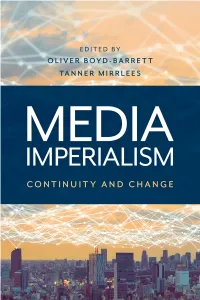 Media Imperialism Continuity and Change
