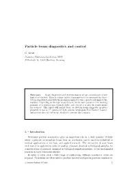 Particle Beam Diagnostics and Control