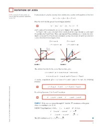 Rotation of Axes