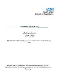 Semester 4 Handbook
